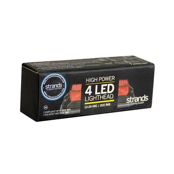 VARSELLYS RØD 4 LED Strands Lighting Division 