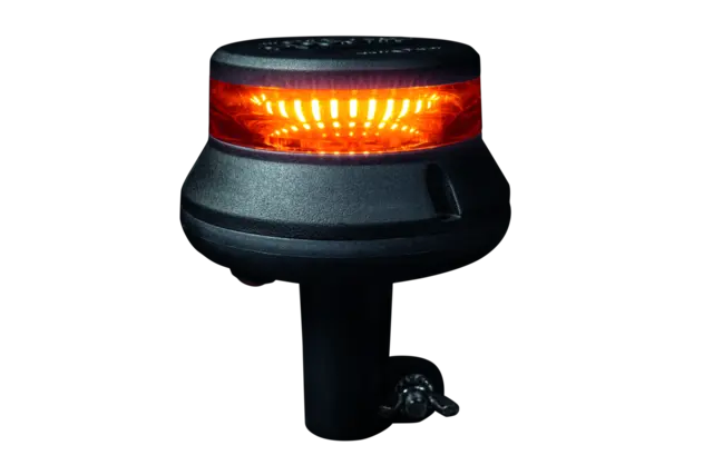 CRUISE LIGHT BEACON VARNINGSLYS LED STANGMONTAGE/DIN, KLAR LENS 