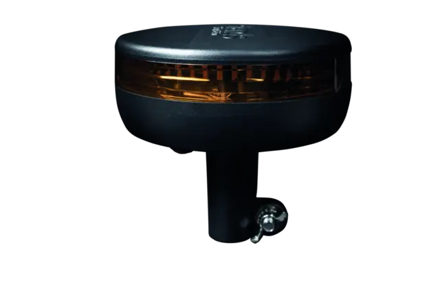 CRUISE LIGHT BEACON VARNINGSLYS LED STANGMONTAGE/DIN, ORANGE LENS 