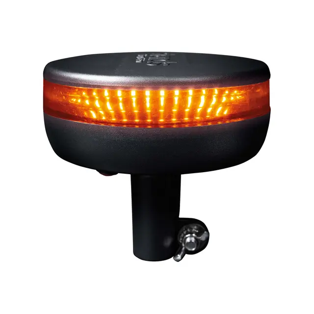 CRUISE LIGHT BEACON VARNINGSLYS LED STANGMONTAGE/DIN, ORANGE LENS 