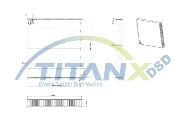 Radiator Core, intercooler TitanX 