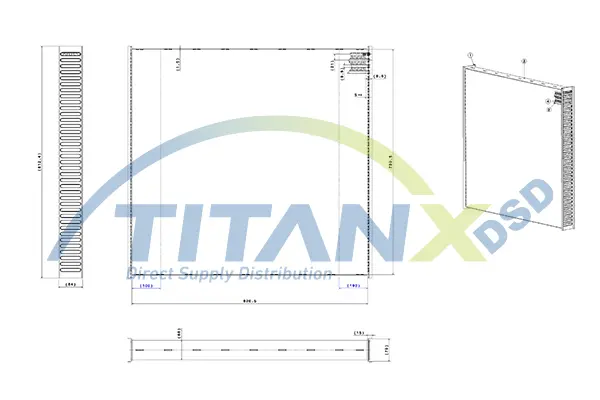 Radiator Core, intercooler TitanX 