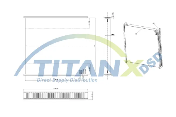 Radiator Core, intercooler TitanX 