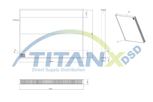 Radiator Core, intercooler TitanX 