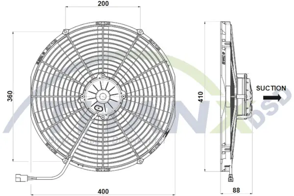 Fan, Engine cooling TitanX 