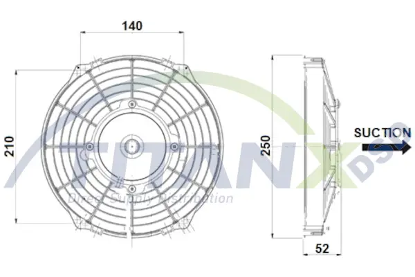 Fan, Engine cooling TitanX 