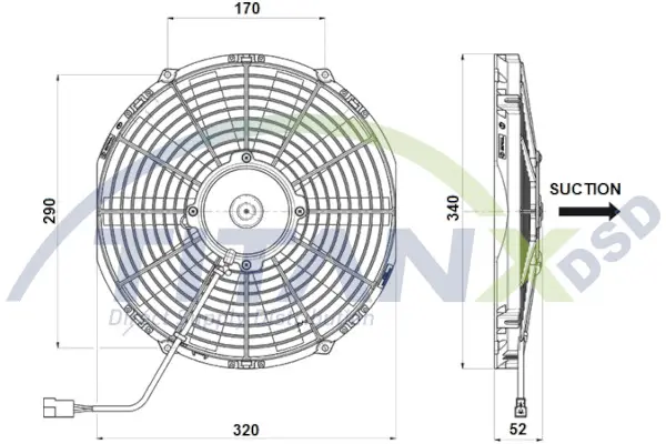 Fan, Engine cooling TitanX 