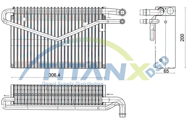 Evaporator, air conditioning TitanX 