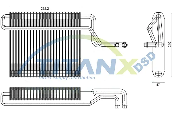 Evaporator, air conditioning TitanX 