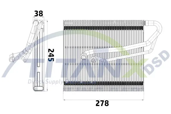 Evaporator, air conditioning TitanX 