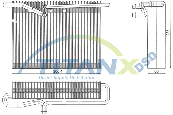 Evaporator, air conditioning TitanX 