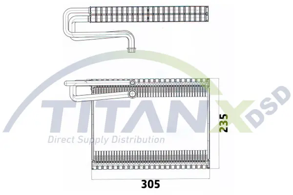 Evaporator, air conditioning TitanX 
