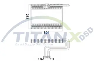 Evaporator, air conditioning TitanX