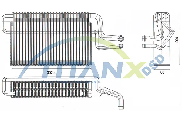 Evaporator, air conditioning TitanX 