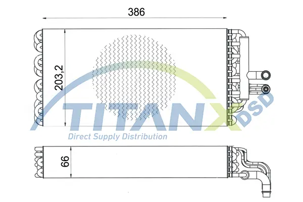 Evaporator, air conditioning TitanX 