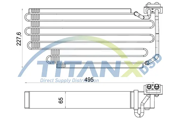 Evaporator, air conditioning TitanX 