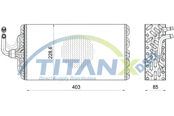 Evaporator, air conditioning TitanX 