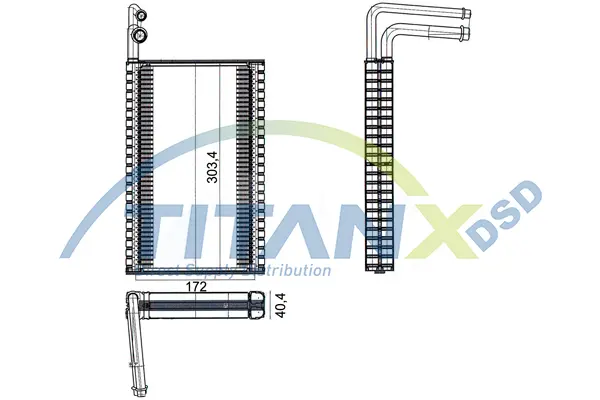 Evaporator, air conditioning TitanX 