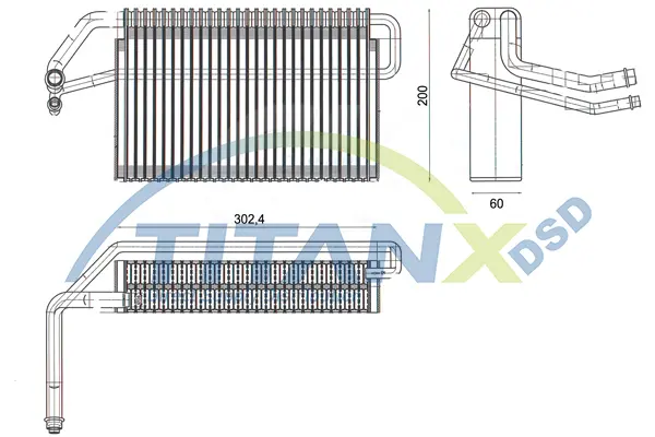 Evaporator, air conditioning TitanX 