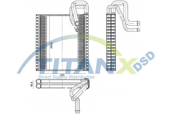 Evaporator, air conditioning TitanX 