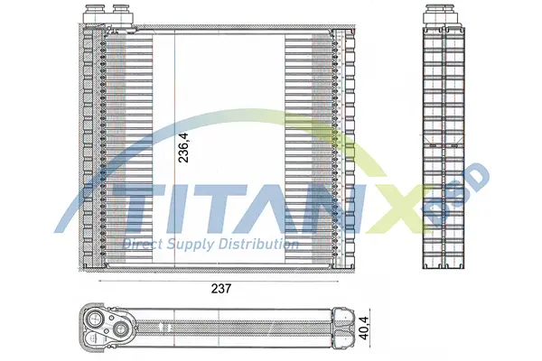 Evaporator, air conditioning TitanX 