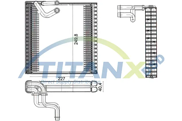 Evaporator, air conditioning TitanX 