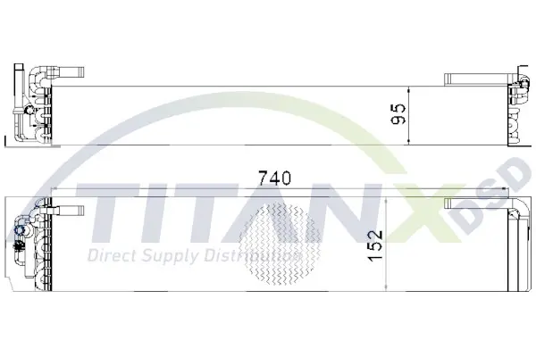 Evaporator, air conditioning TitanX 