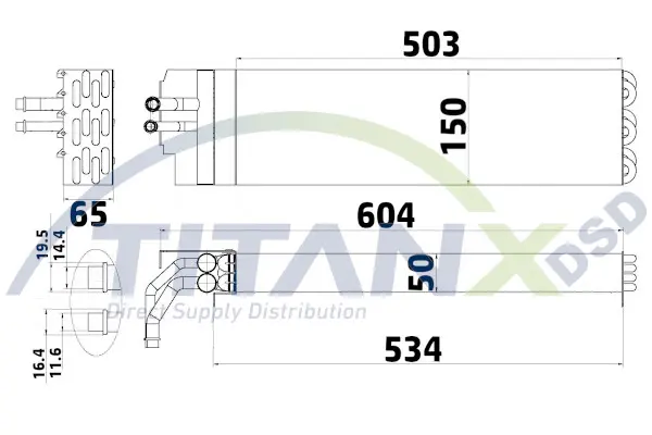 Evaporator, air conditioning TitanX 