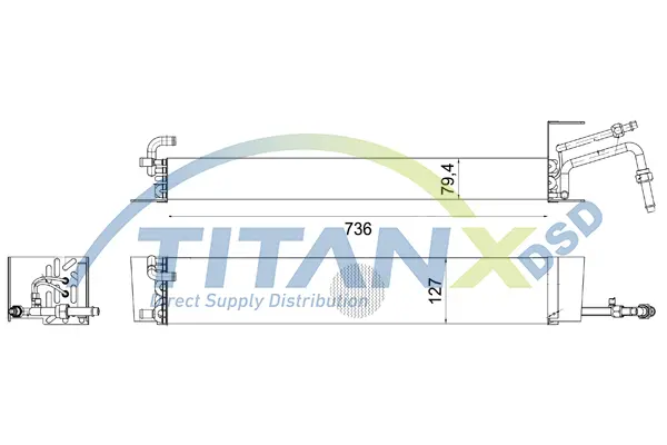 Evaporator, air conditioning TitanX 