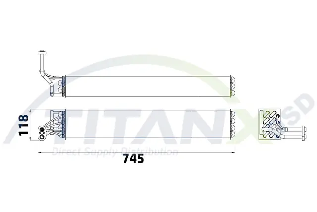 Evaporator, air conditioning TitanX 