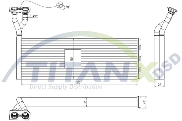 Heat Exchanger, interior heating TitanX 