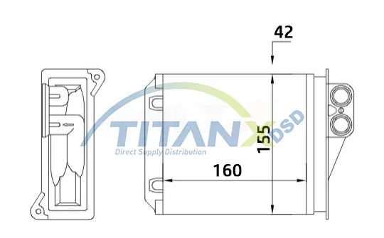 Heat Exchanger, interior heating TitanX 
