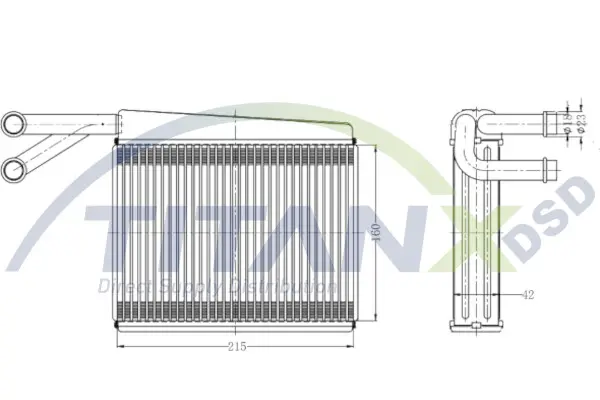 Heat Exchanger, interior heating TitanX 