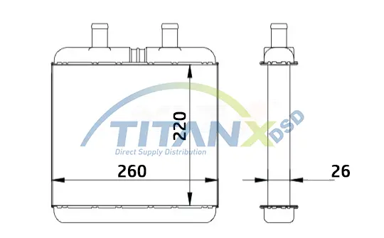 Heat Exchanger, interior heating TitanX 