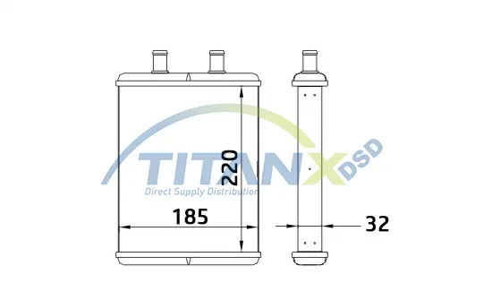 Heat Exchanger, interior heating TitanX 