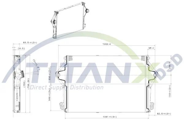 Intercooler Scania TitanX 