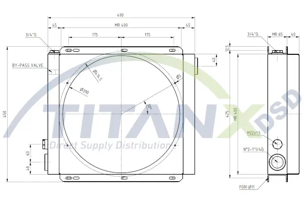 Hydraulic Oilcooler TitanX 