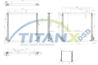 Radiator Scania R 16- TitanX