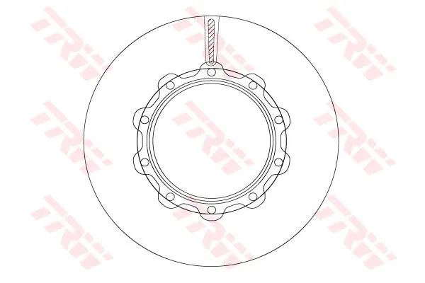 Bremseskive Scania 430mm TRW 