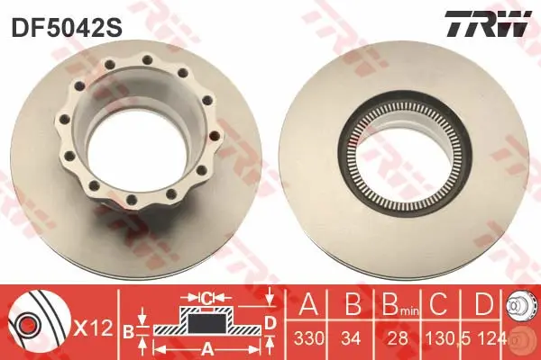 Brake Disc 17,5" MAN PROEQUIP 