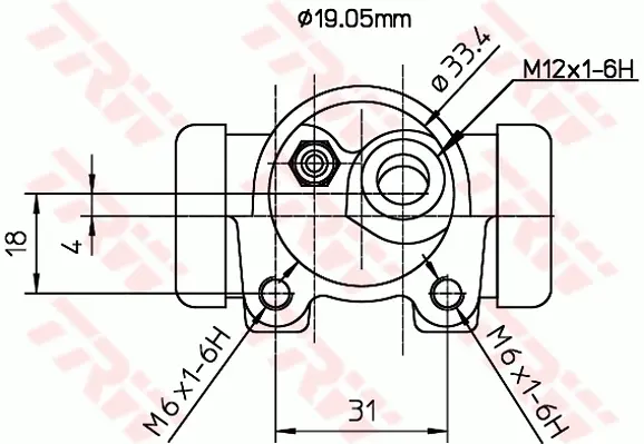 Wheel Brake Cylinder TRW Braking 