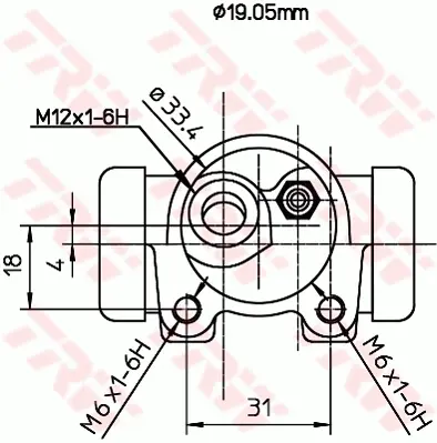 Wheel Brake Cylinder TRW Braking 