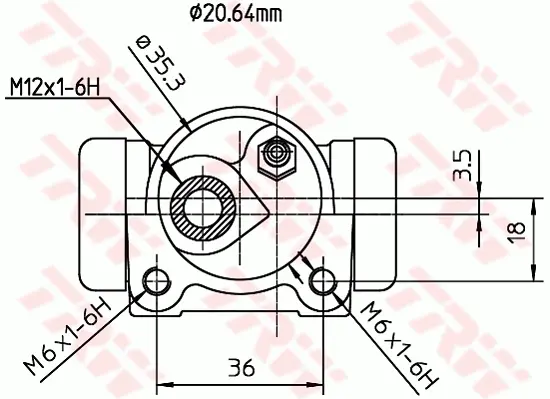 Wheel Brake Cylinder TRW Braking 