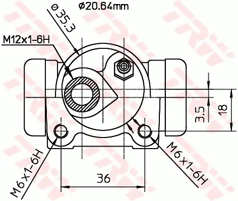 Wheel Brake Cylinder TRW Braking 