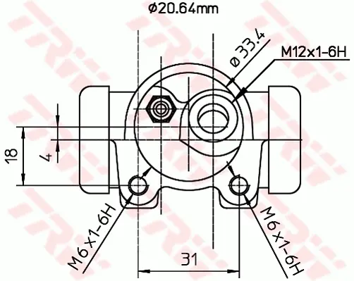 Wheel Brake Cylinder TRW Braking 