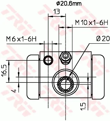 Wheel Brake Cylinder TRW Braking 