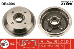 Brake Drum TRW Braking
