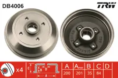 Brake Drum TRW Braking