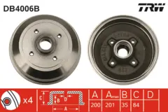 Brake Drum TRW Braking