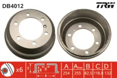 Brake Drum TRW Braking